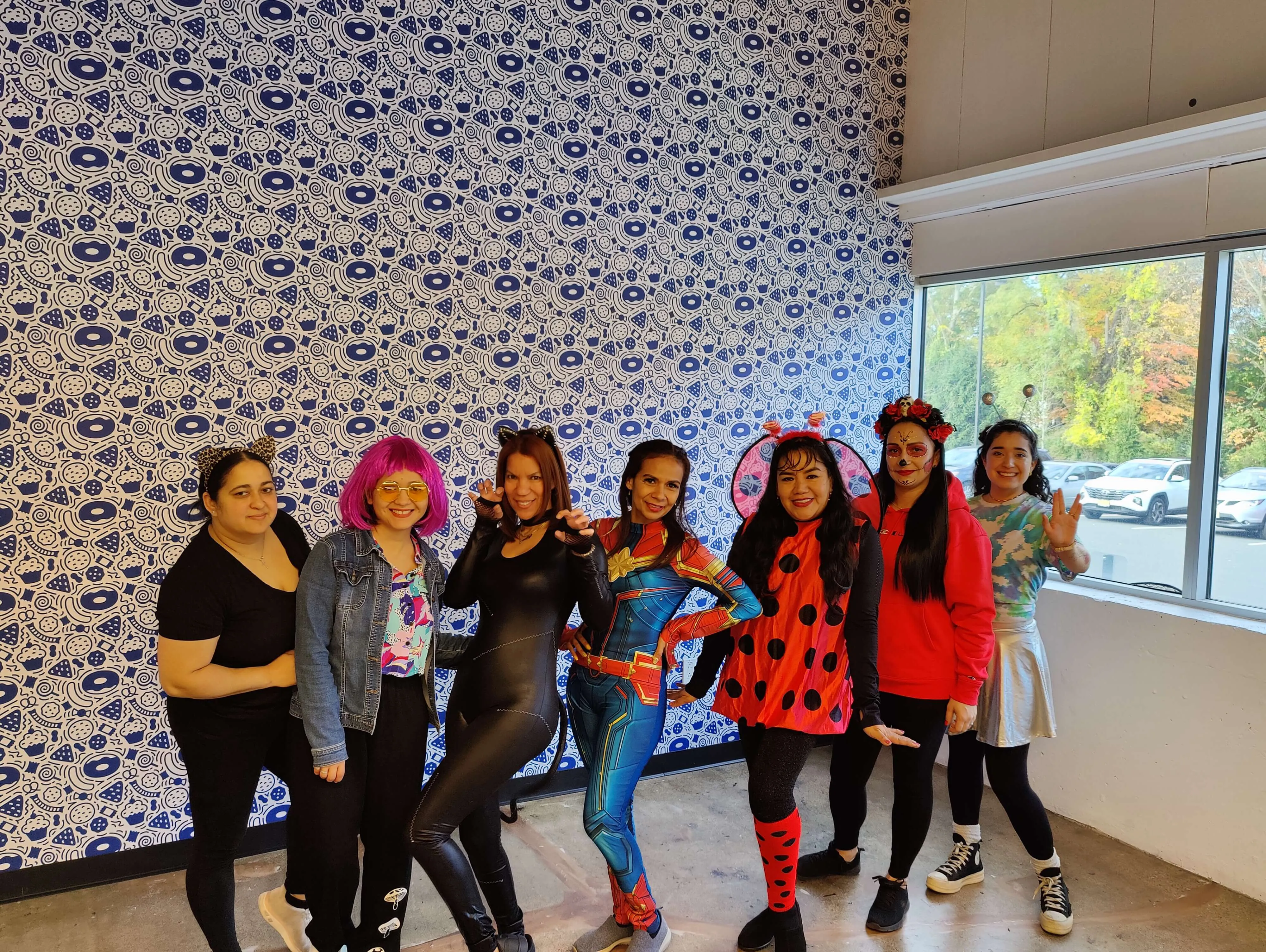 Photo of team in costumes