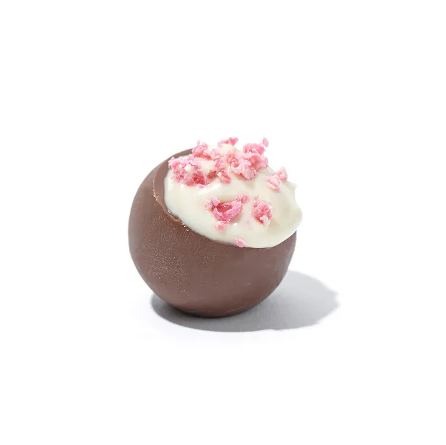 Milk Chocolate w/ Strawberry Popping Candy image