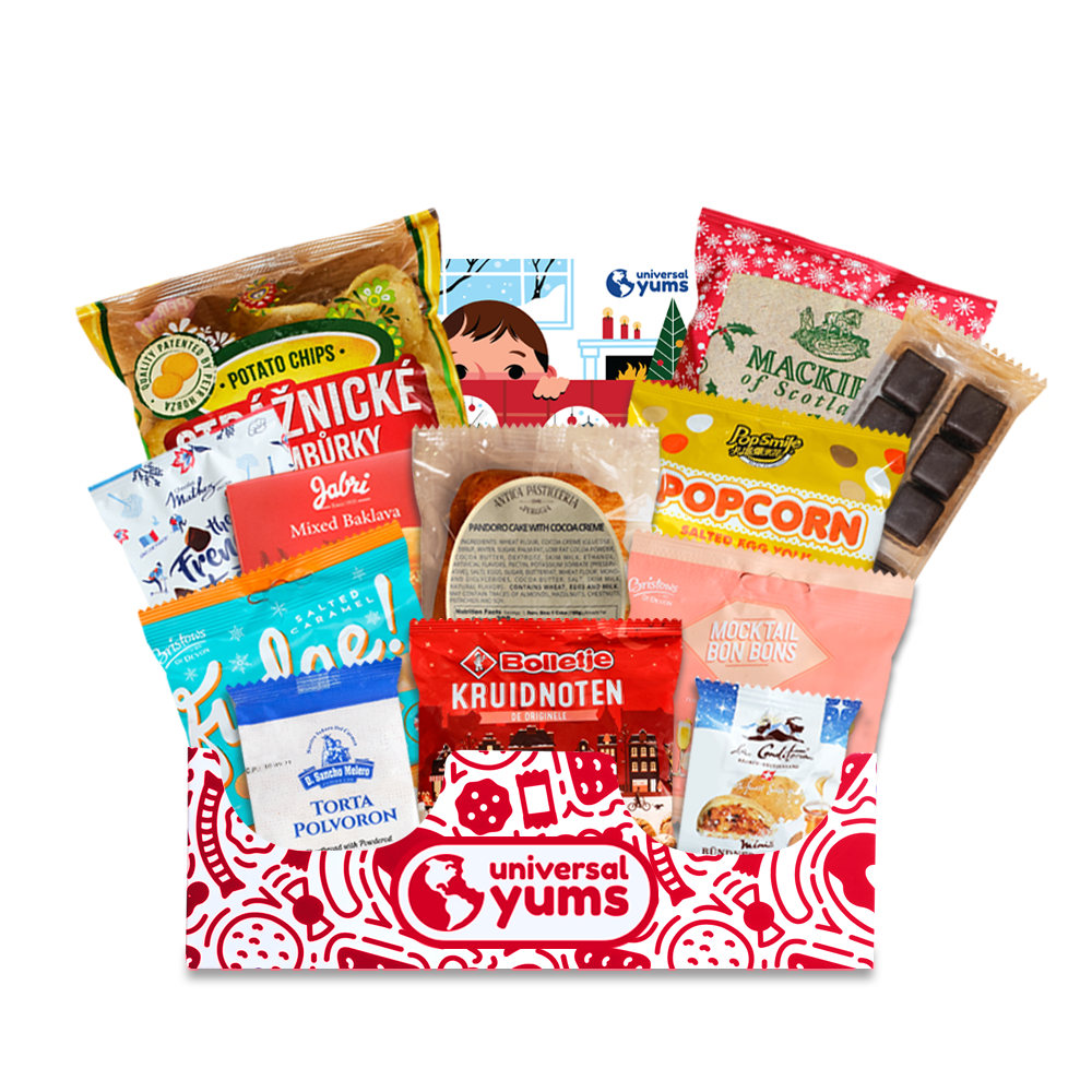 Holiday Snacks from Around the World - Universal Yums International Snack Box - December 2020