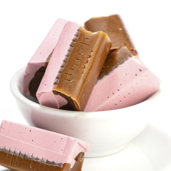 Strawberry & Licorice Caramels