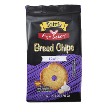 Roasted Garlic Bread Chips Package