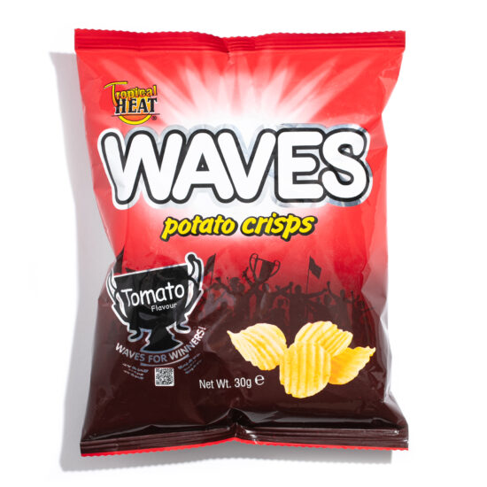 Waves Potato Crisps Tomato Flavor Package
