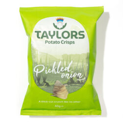 Taylors Pickled Onion Potato Crisps Package