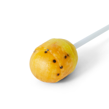 Passion Fruit Lollipop with Bubblegum Filling image