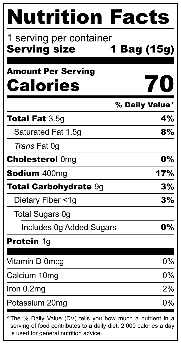 La Niña Tocinetas Limón nutritional label