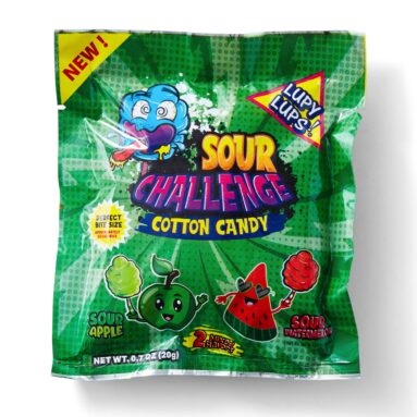 Lupy Lups Sour Challenge Cotton Candy Package