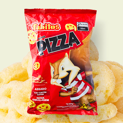 Pizza-Flavored Corn Snacks image